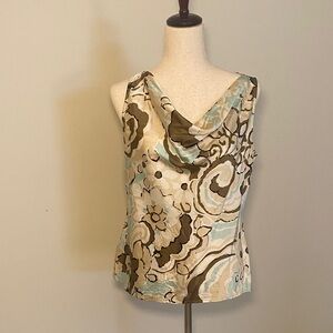 Like new St John Drape neck blouse